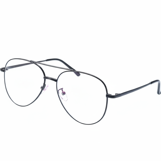 Black Aviator BlueBlock Screen Glasses for Unisex E05-0008-1