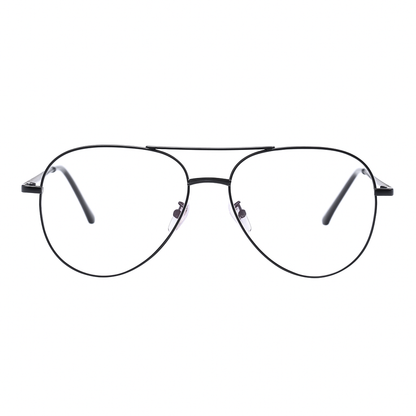 Black Aviator BlueBlock Screen Glasses for Unisex E05-0008-1
