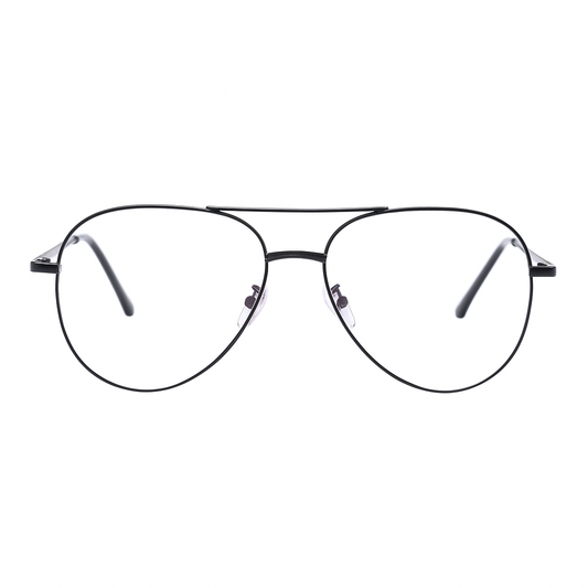 Black Aviator BlueBlock Screen Glasses for Unisex E05-0008-1