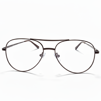 Dark brown Aviator Frame for Unisex E05-0008-4