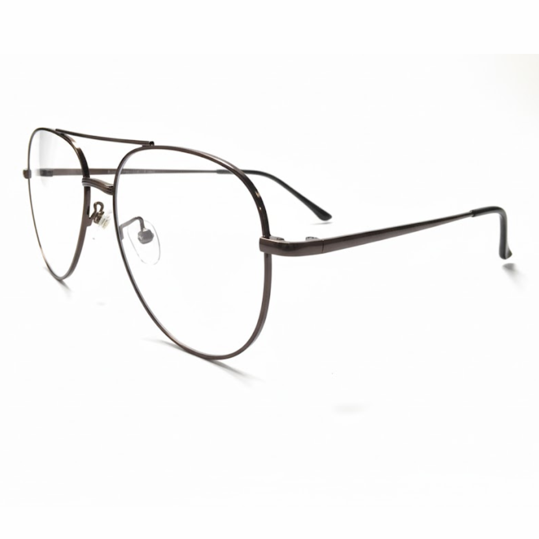 Dark brown Aviator Frame for Unisex E05-0008-4