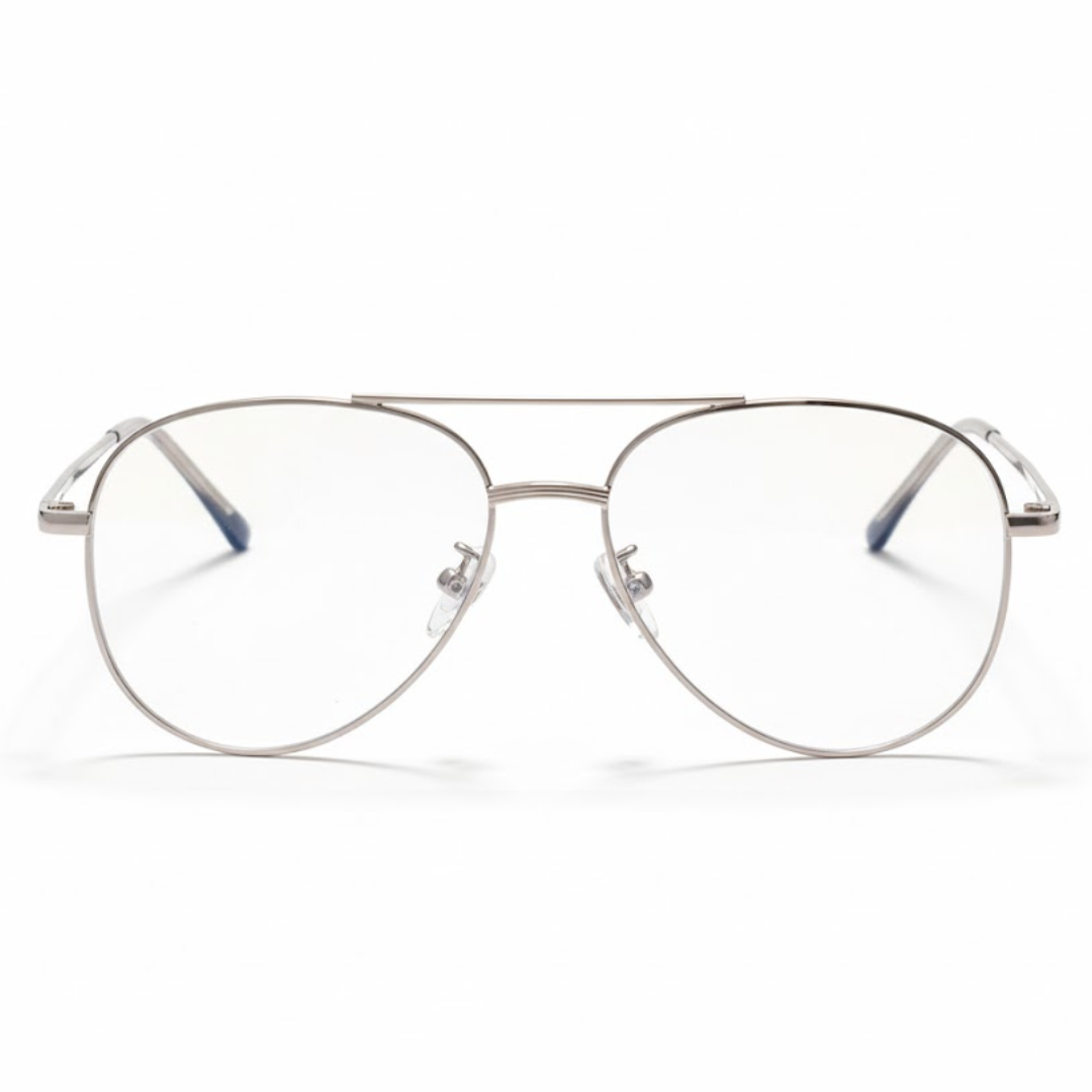 Silver Aviator Frame for Unisex E05-0008-3