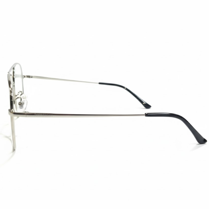 Black Silver Aviator BlueBlock Screen Glasses for Unisex E05-0008-6