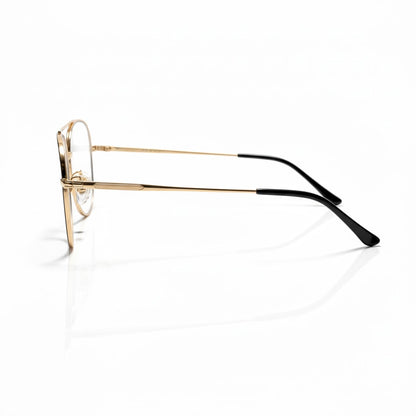 Black golden Aviator BlueBlock Screen Glasses for Unisex E05-0008-7