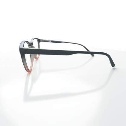 Black Red Rectangle BlueBlock Screen Glasses for Unisex E05-0006-5