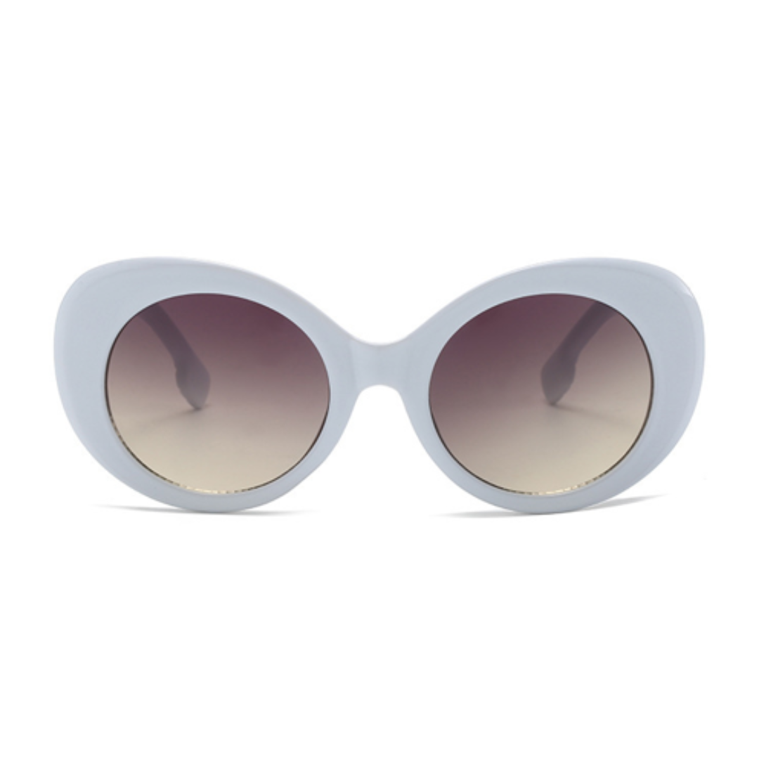 Eyedigo-Smoke Grey x Black Oversized round sunglasses - E09-0026 6-side