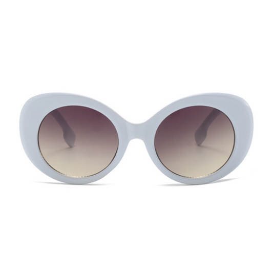 Eyedigo-Smoke Grey x Black Oversized round sunglasses - E09-0026 6-side