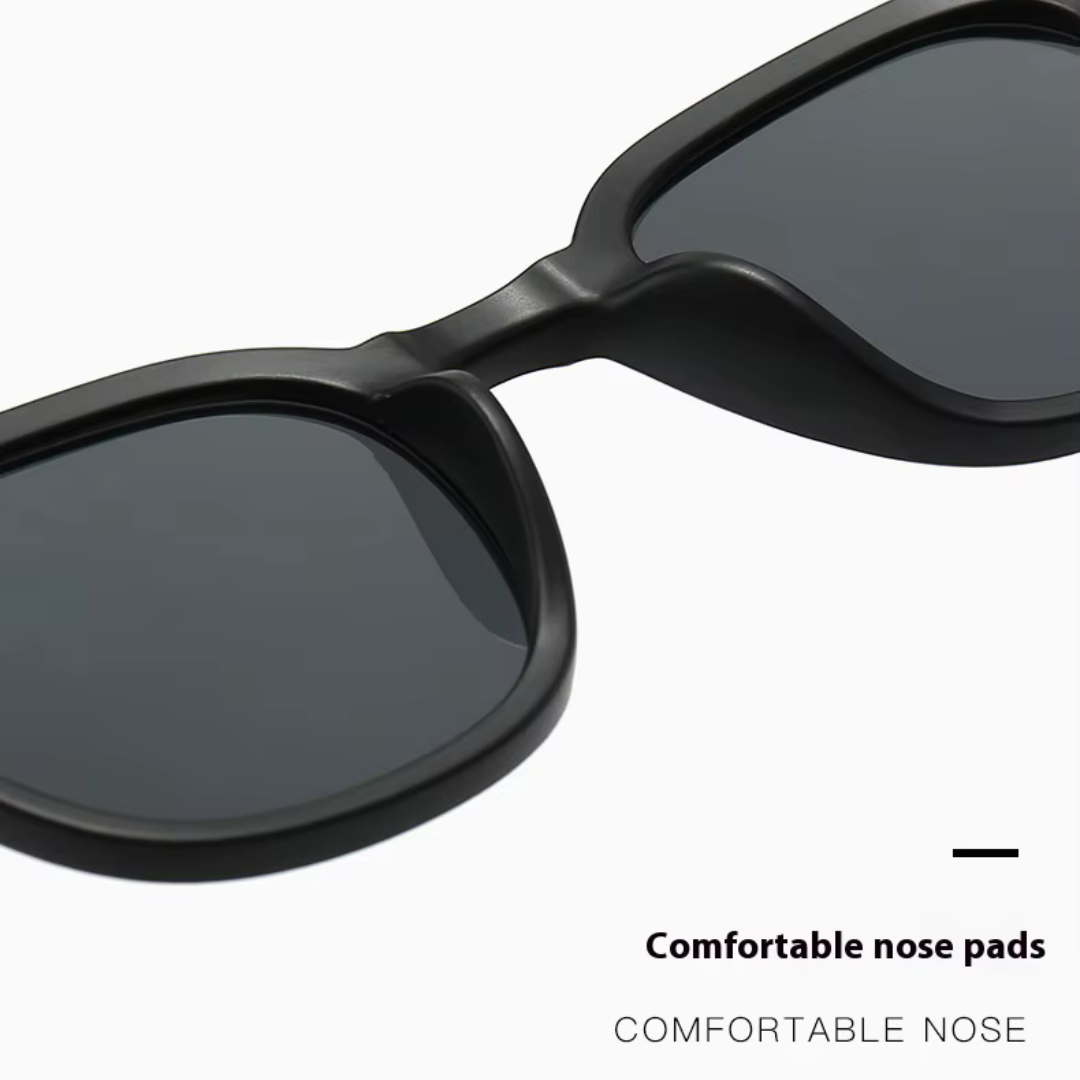 EyedigoBlack X Black Front with brown wooden looksWayfarer stylish sunglasses- E09-0035 1-Gold