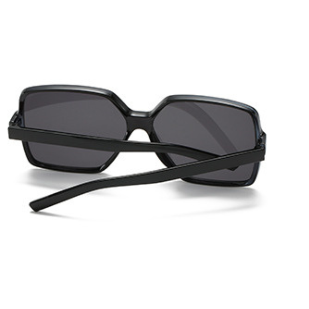 EyedigoBlack X BlackElegant Oversized Square sunglasses - E09-0038 1-front