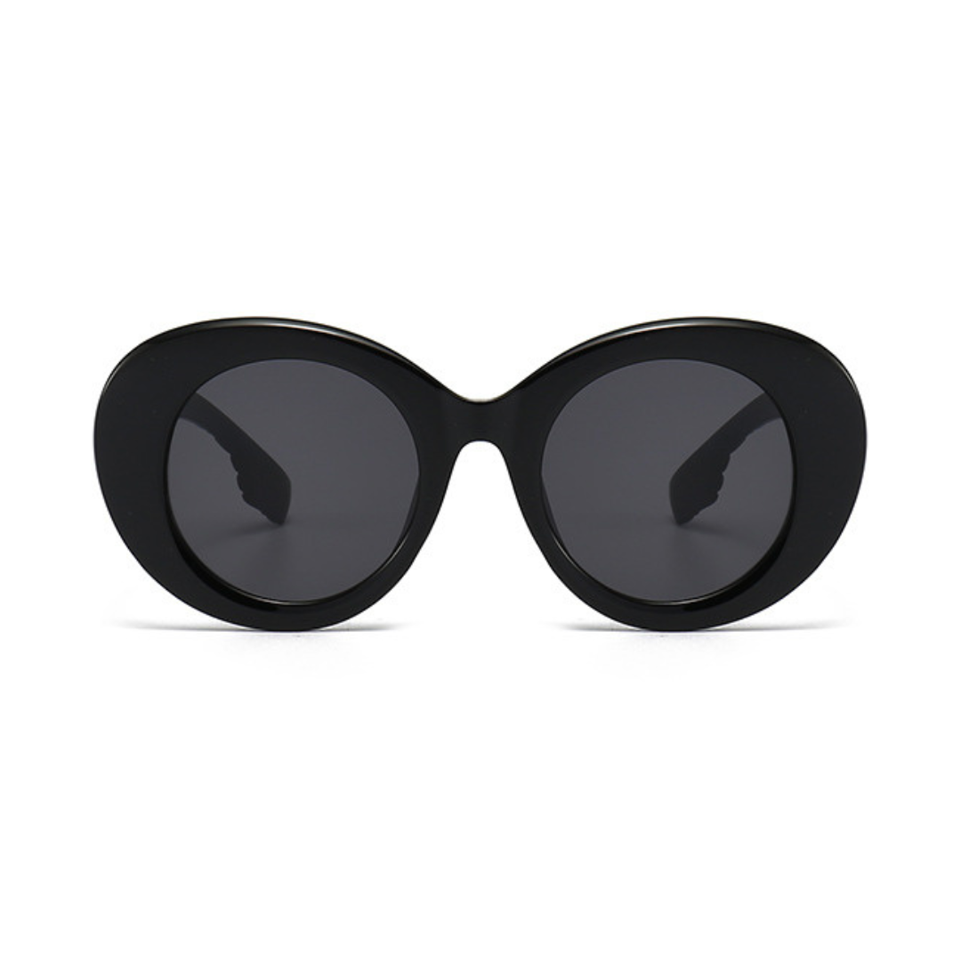 EyedigoBlack X BlackOversized round sunglasses-Oversize - E09-0028 1-side
