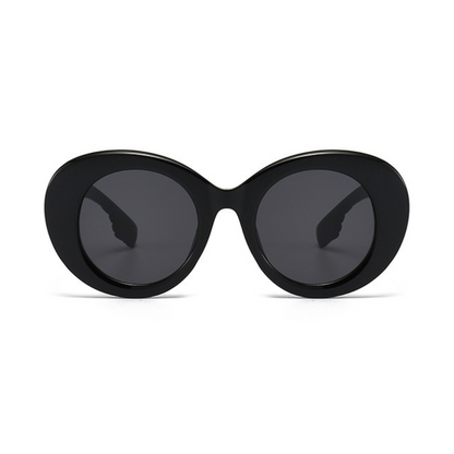 EyedigoBlack X BlackOversized round sunglasses-Oversize - E09-0028 1-side