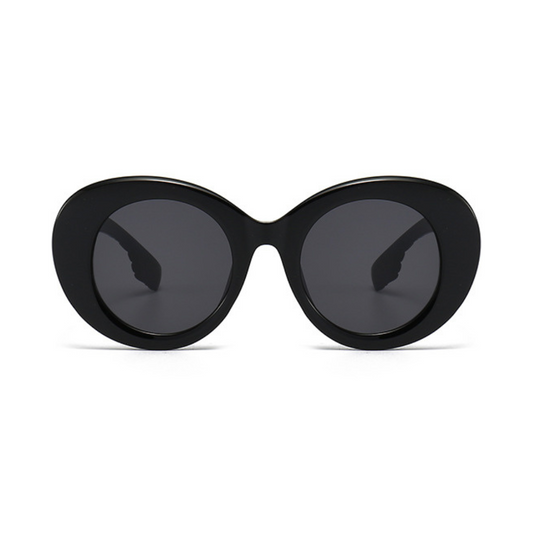 EyedigoBlack X BlackOversized round sunglasses-Oversize - E09-0028 1-side