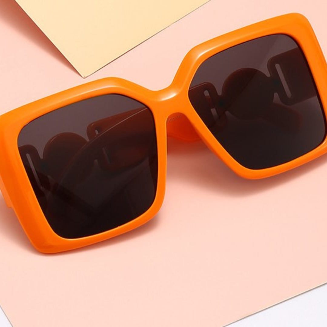 EyedigoBlack X OrangeOversized square sunglasses-Oversize - E09-0031 9