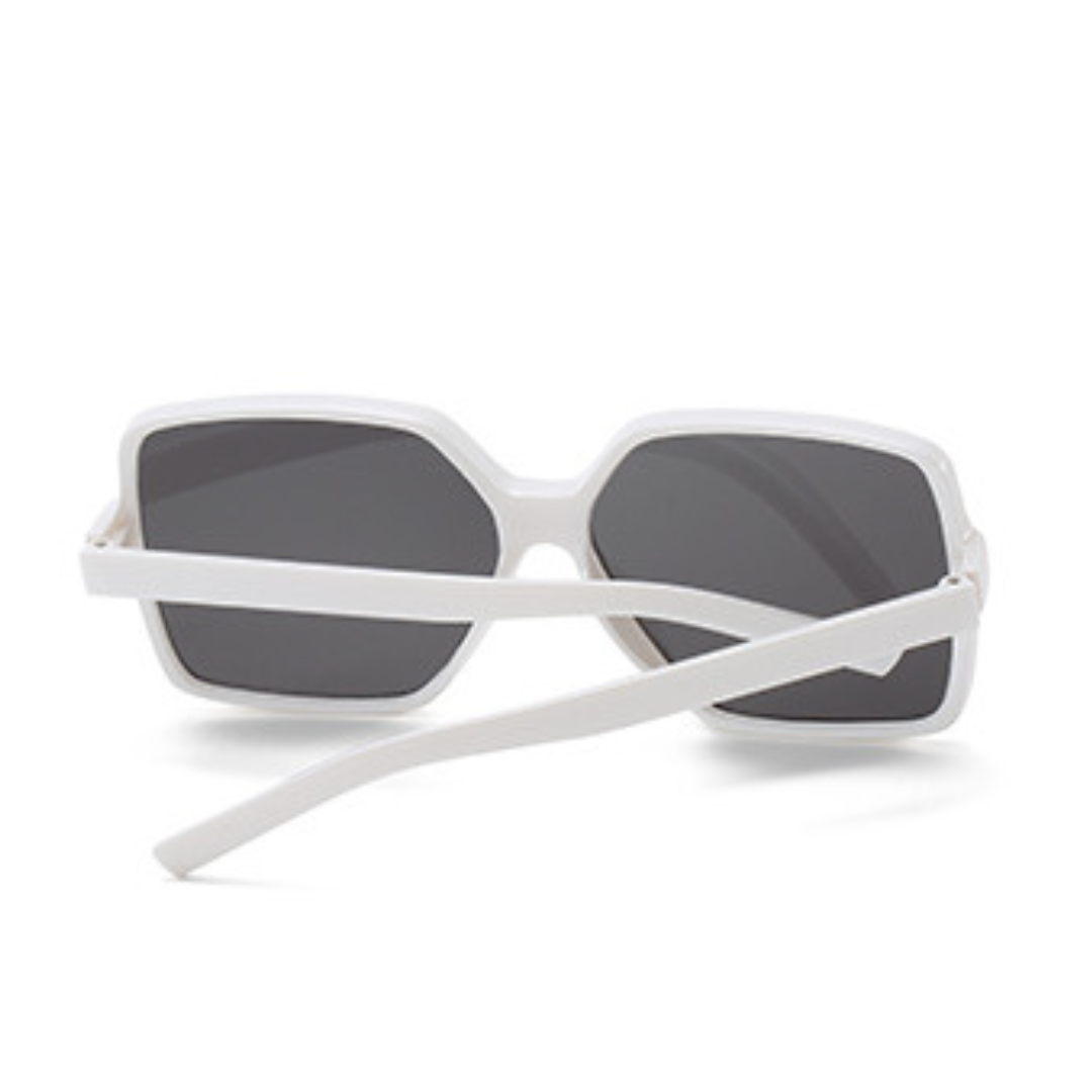 EyedigoBlack X WhiteElegant Oversized Square sunglasses - E09-0038 3-front
