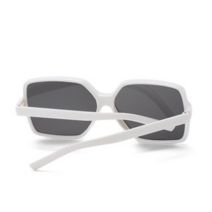 EyedigoBlack X WhiteElegant Oversized Square sunglasses - E09-0038 3-front