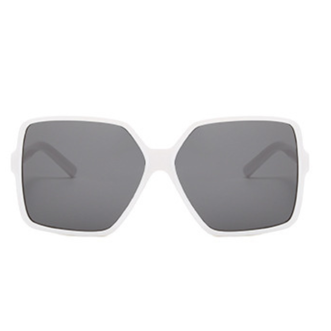 EyedigoBlack X WhiteElegant Oversized Square sunglasses - E09-0038 3-side