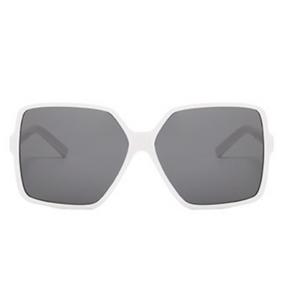 EyedigoBlack X WhiteElegant Oversized Square sunglasses - E09-0038 3-side
