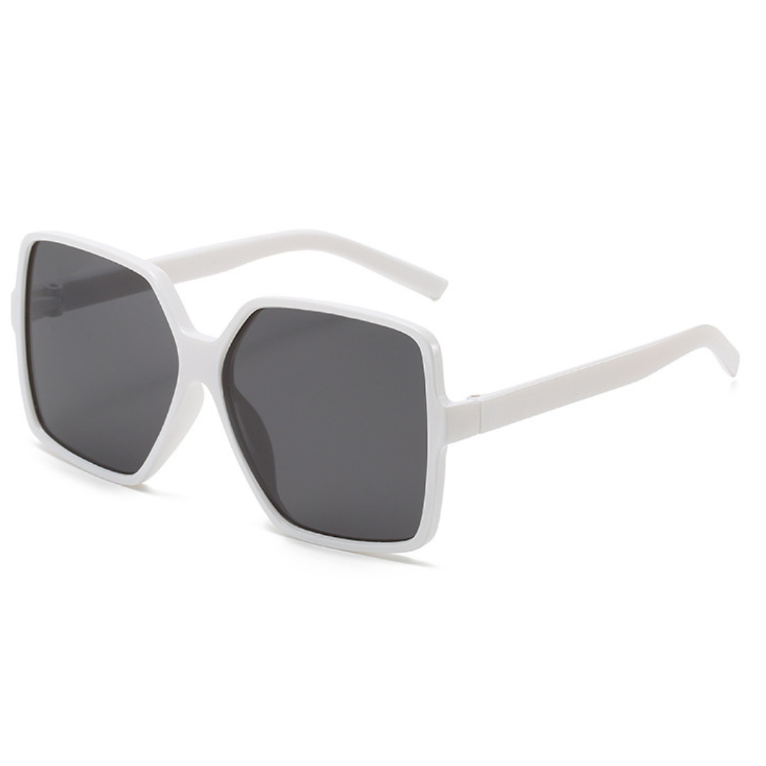 EyedigoBlack X WhiteElegant Oversized Square sunglasses - E09-0038 3-side