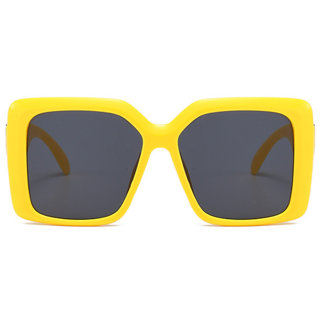 Eyedigo Black X YellowOversized square sunglasses-Oversize - E09-0031 10-side