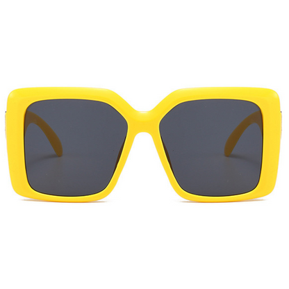 Eyedigo Black X YellowOversized square sunglasses-Oversize - E09-0031 10-side