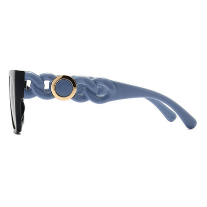 EyedigoBlue X Black & BlueOversized square sunglasses-Oversize - E09-0027 5
