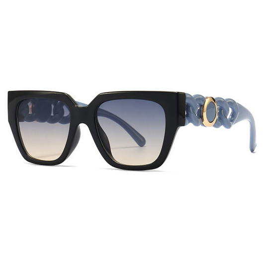 EyedigoBlue X Black & BlueOversized square Power Sunglasses -Oversize - E09-0027 5 -side (1)