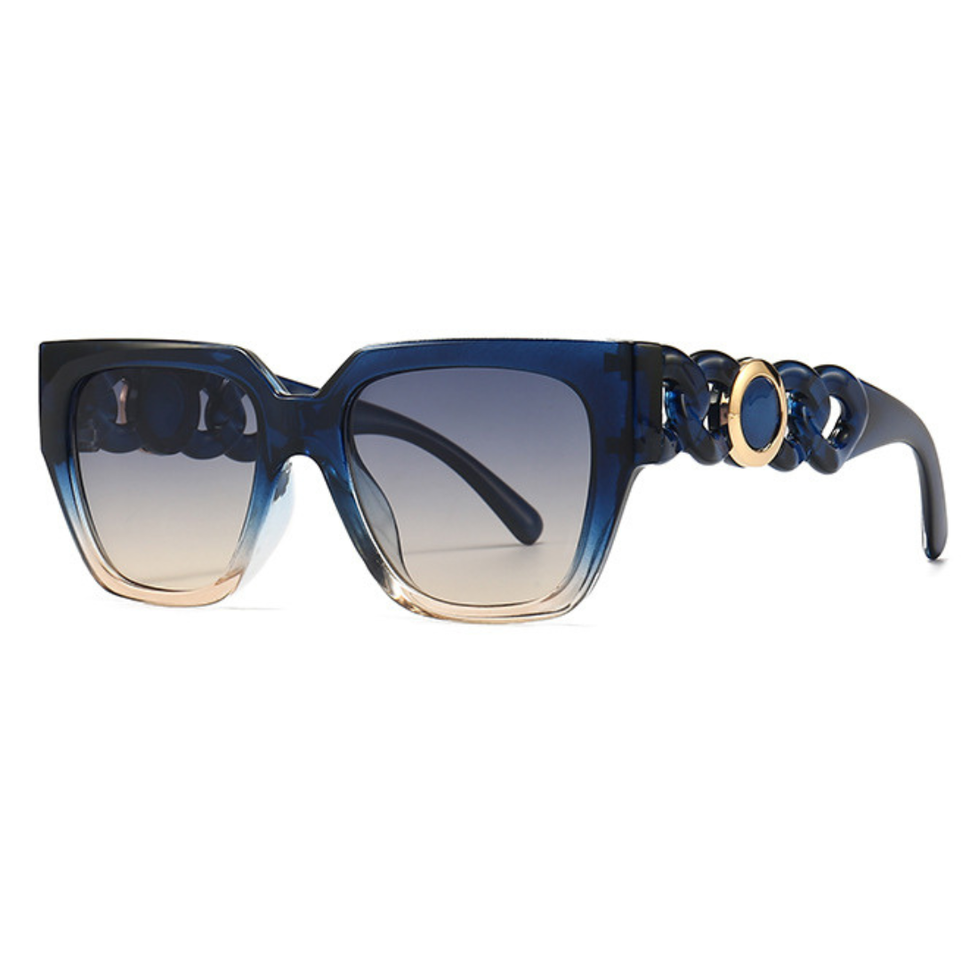EyedigoBlue X BlueOversized square sunglasses-Oversize - E09-0027 2-side