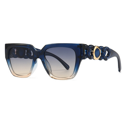 EyedigoBlue X BlueOversized square sunglasses-Oversize - E09-0027 2-side
