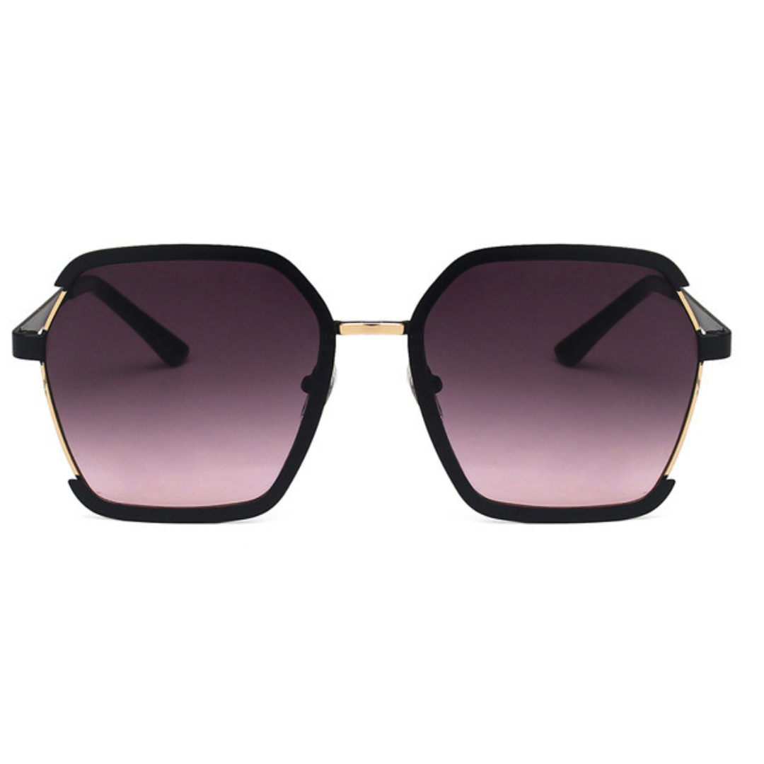 EyedigoGradient Black X BlackChic Oversized sunglasses- E09-0037 2-side