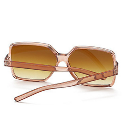 EyedigoGradient Brown X Light BrownElegant Oversized Square sunglasses - E09-0038 2-front