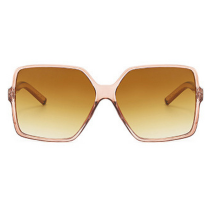 EyedigoGradient Brown X Light BrownElegant Oversized Square sunglasses - E09-0038 2-side
