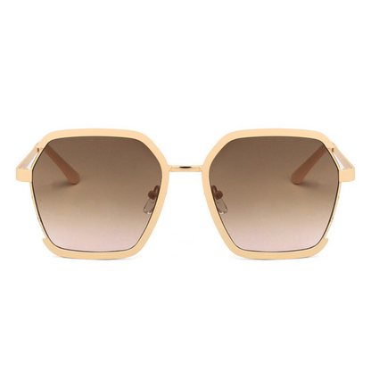 EyedigoGradient Brown X NudePinkChic Oversized sunglasses- E09-0037 1-side