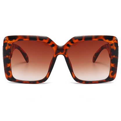 Eyedigo Gradient Brown X Tea (Tortoise)Oversized square sunglasses-Oversize - E09-0031 7-side