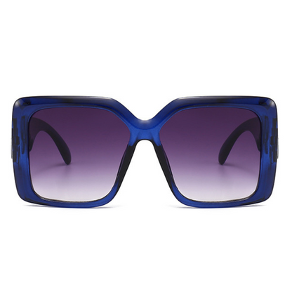 Eyedigo Gradient Grey X BlueOversized square sunglasses-Oversize - E09-0031 4-side