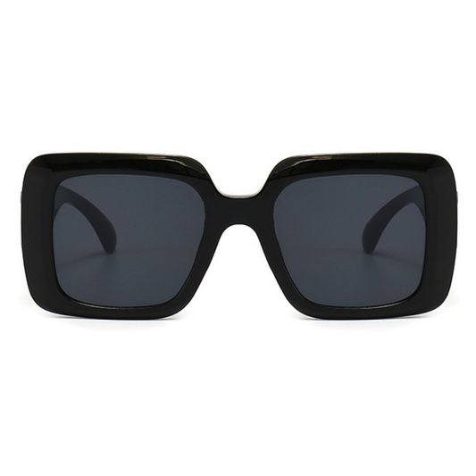 EyedigoGrey X BlackOversized square sunglasses-Oversize - E09-0029 1-front