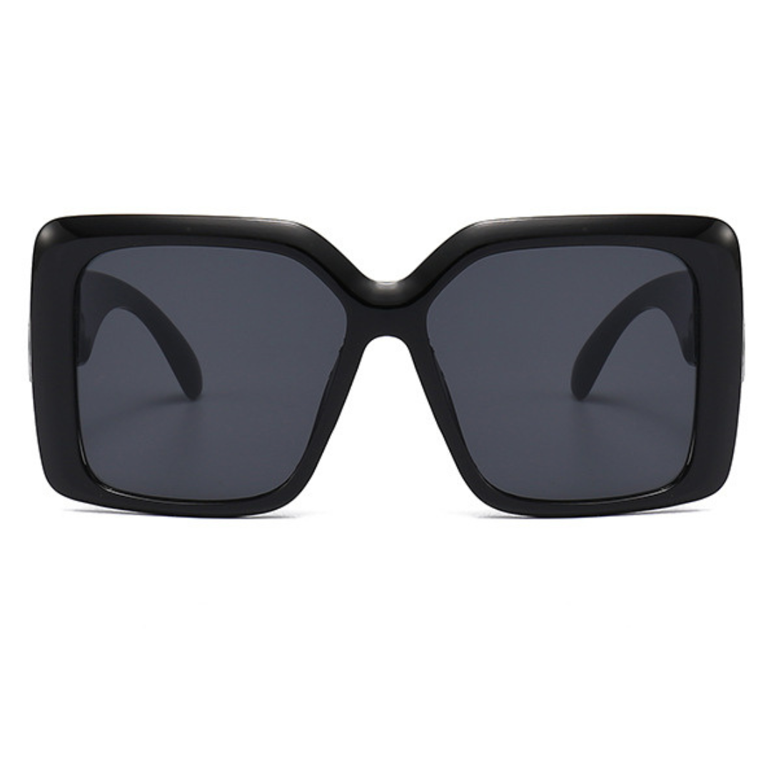 Eyedigo Grey X BlackOversized square sunglasses-Oversize - E09-0031 1-side