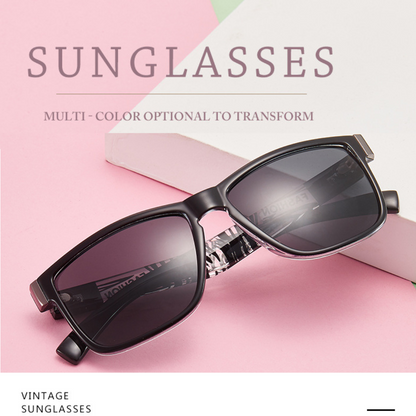 Eyedigo Grey X BlackWhite Wayfarer stylish Power Sunglasses  