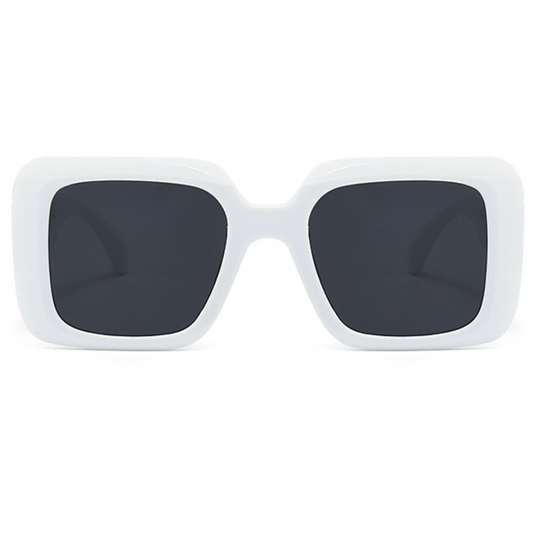 Eyedigo Grey X WhiteOversized square Power Sunglasses -Oversize - E09-0029 5-front