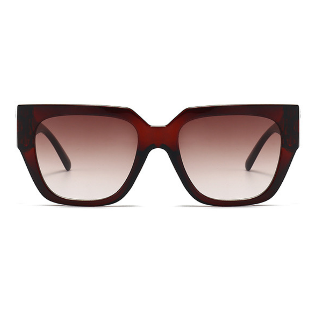 EyedigoLight Brown X BrownOversized square sunglasses-Oversize - E09-0027 4-side