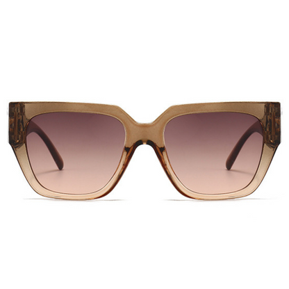 EyedigoLight Brown X Light BrownOversized square sunglasses-Oversize - E09-0027 3-side