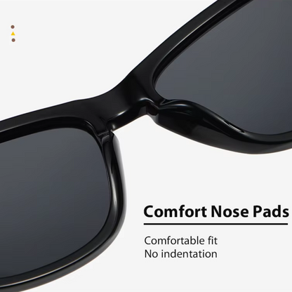 Eyedigo Blue MirroredReflective X BlackTrendy Wayfarer stylish sunglasses- E09-0048 4-front