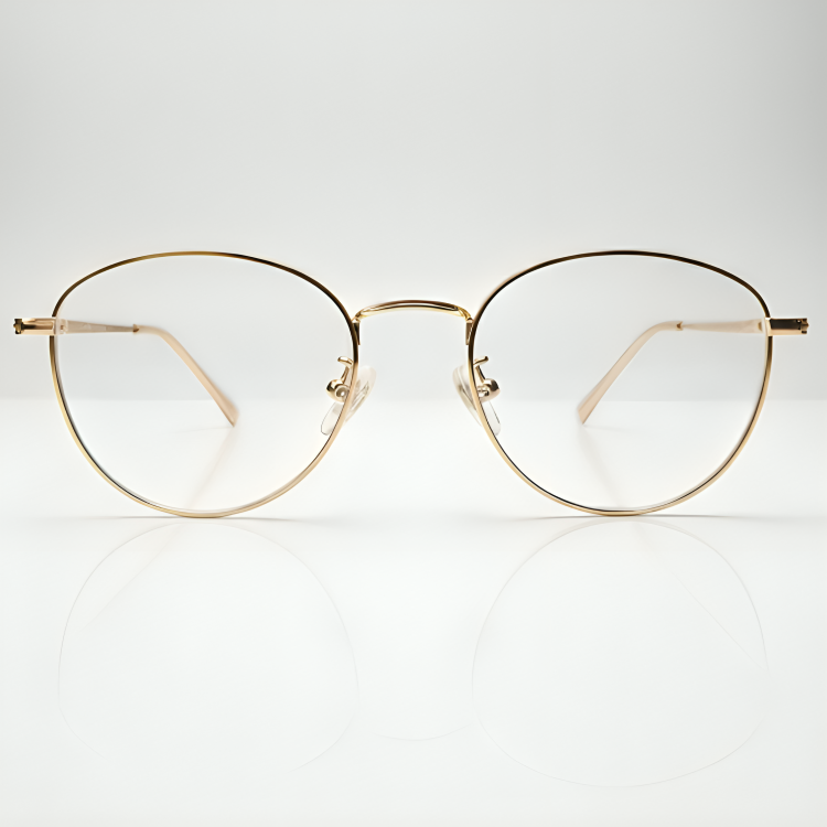 Golden Round Frame for Unisex E05-0001-5