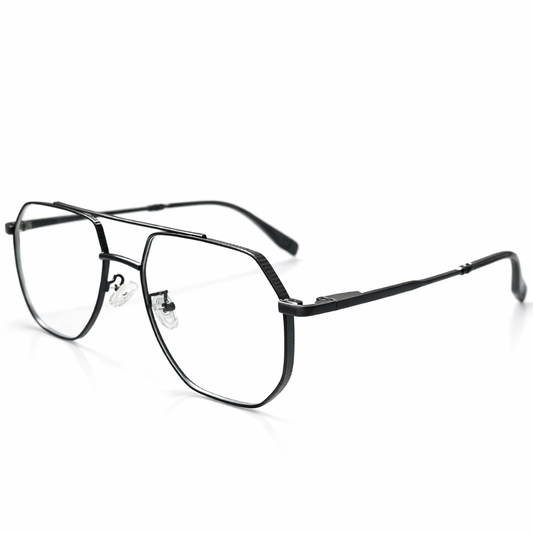 Black Geometric Large Frame for Unisex E05-0024-9