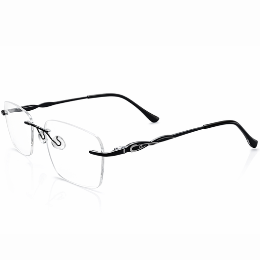 Black Oval Medium Frame for Unisex E05-0021-6