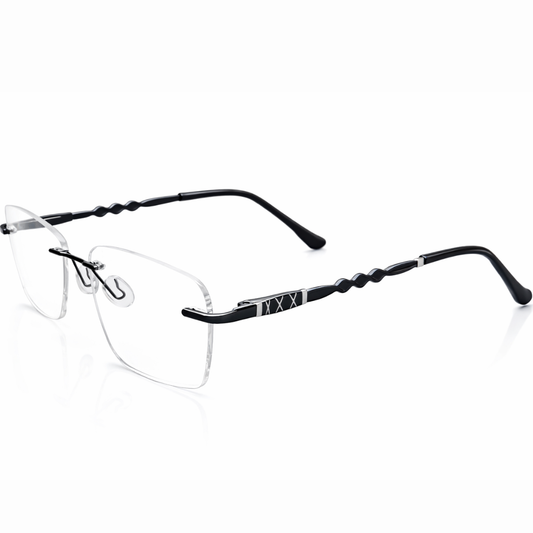 Black Oval Medium Frame for Unisex E05-0021-4