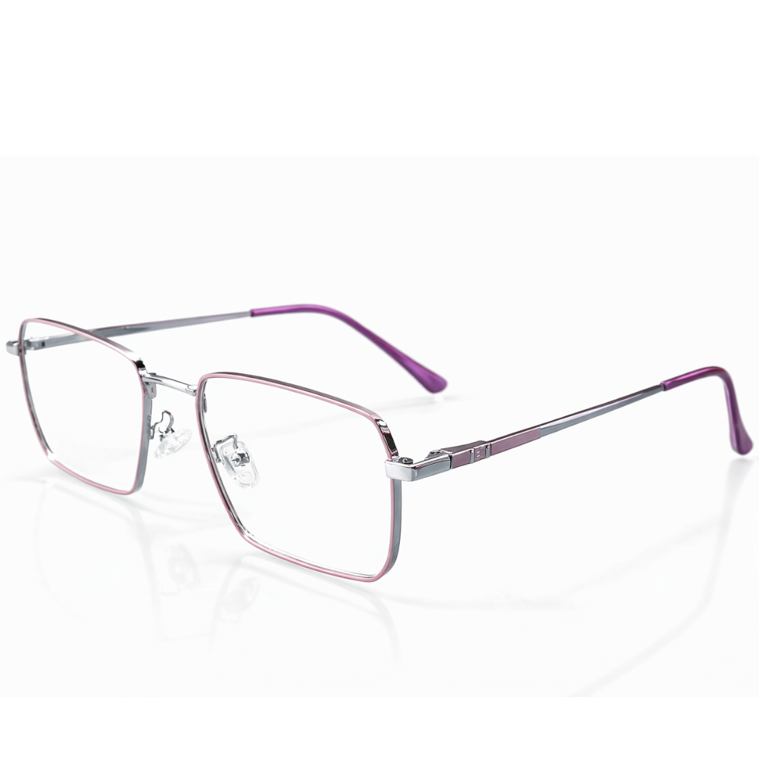 Silver Mouve Square Medium Frame for Unisex E05-0030-7