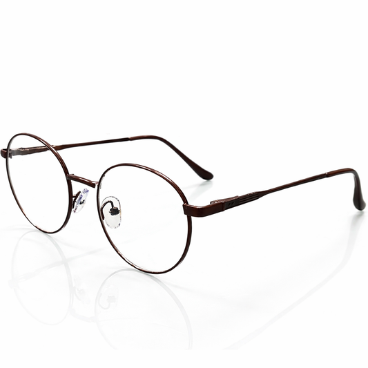 Brown Round Medium Frame for Unisex E05-0020-7