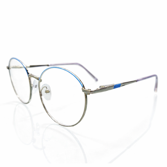 Blue Round Small Frame for Unisex E05-0020-1