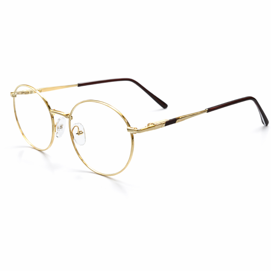 Golden Round Medium Frame for Unisex E05-0020-8