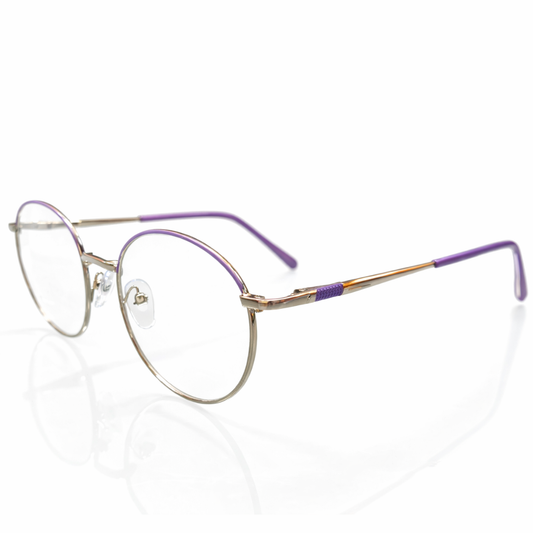 Purple Round Small Frame for Unisex E05-0020-2